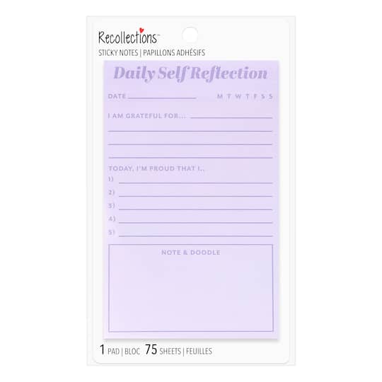 Self Reflection Planner Sticky Notes by Recollections™